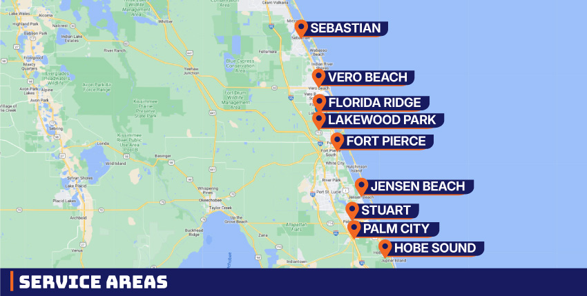 Port St. Lucia Service Areas Map