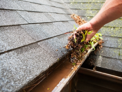 clear gutters and outdoor drains